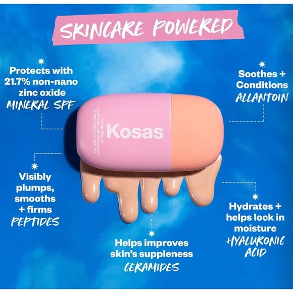 ✨ Kosas DreamBeam Comfy Smooth Sunscreen SPF 40 – ORIGINAL Shade ✨FULL SIZE- NIB - Picture 3 of 15